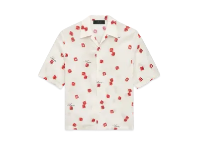 AMIRI Dice Bowling Shirt "Alabaster"