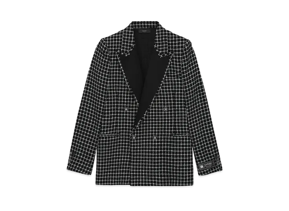 アミリ ブークレ ダブルブレスト ブレザー "ブラック"