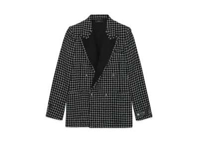 AMIRI Boucle Double-Breasted Blazer "Black"