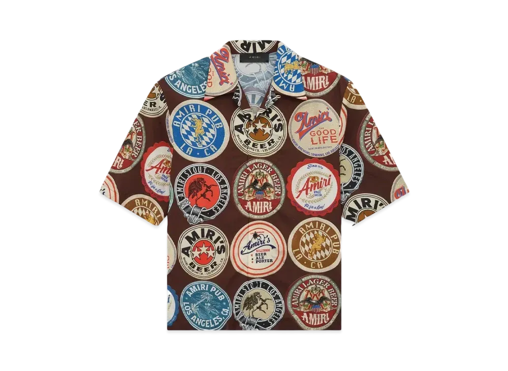 AMIRI Coasters Bowling Shirt "Chocolate"