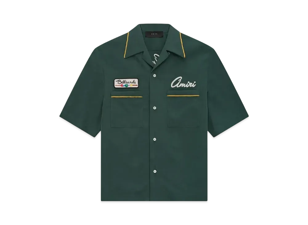 AMIRI Billiards Club Camp Shirt "Evergreen"