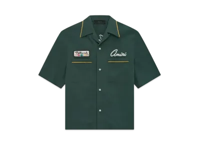 AMIRI Billiards Club Camp Shirt "Evergreen"