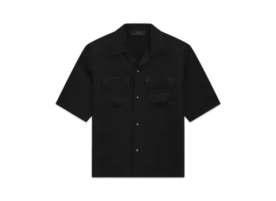 AMIRI MA Quad Jacquard Camp Shirt "Black"