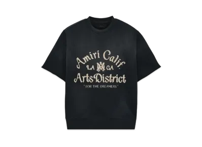 AMIRI Arts District Short Sleeve Crew "Black"