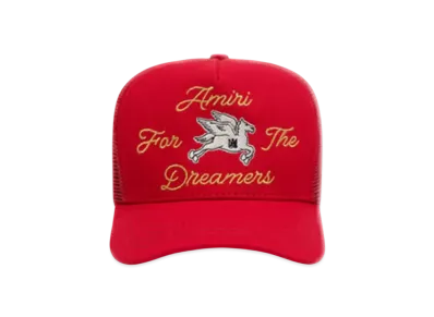 AMIRI Kids' Dreamers Trucker Hat "Red"