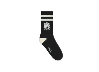 AMIRI Kids' Ma Stripe Socks "Black"