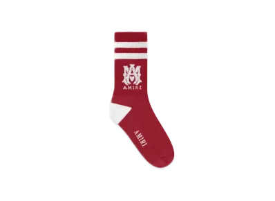 AMIRI Kids' Ma Stripe Socks "Red"