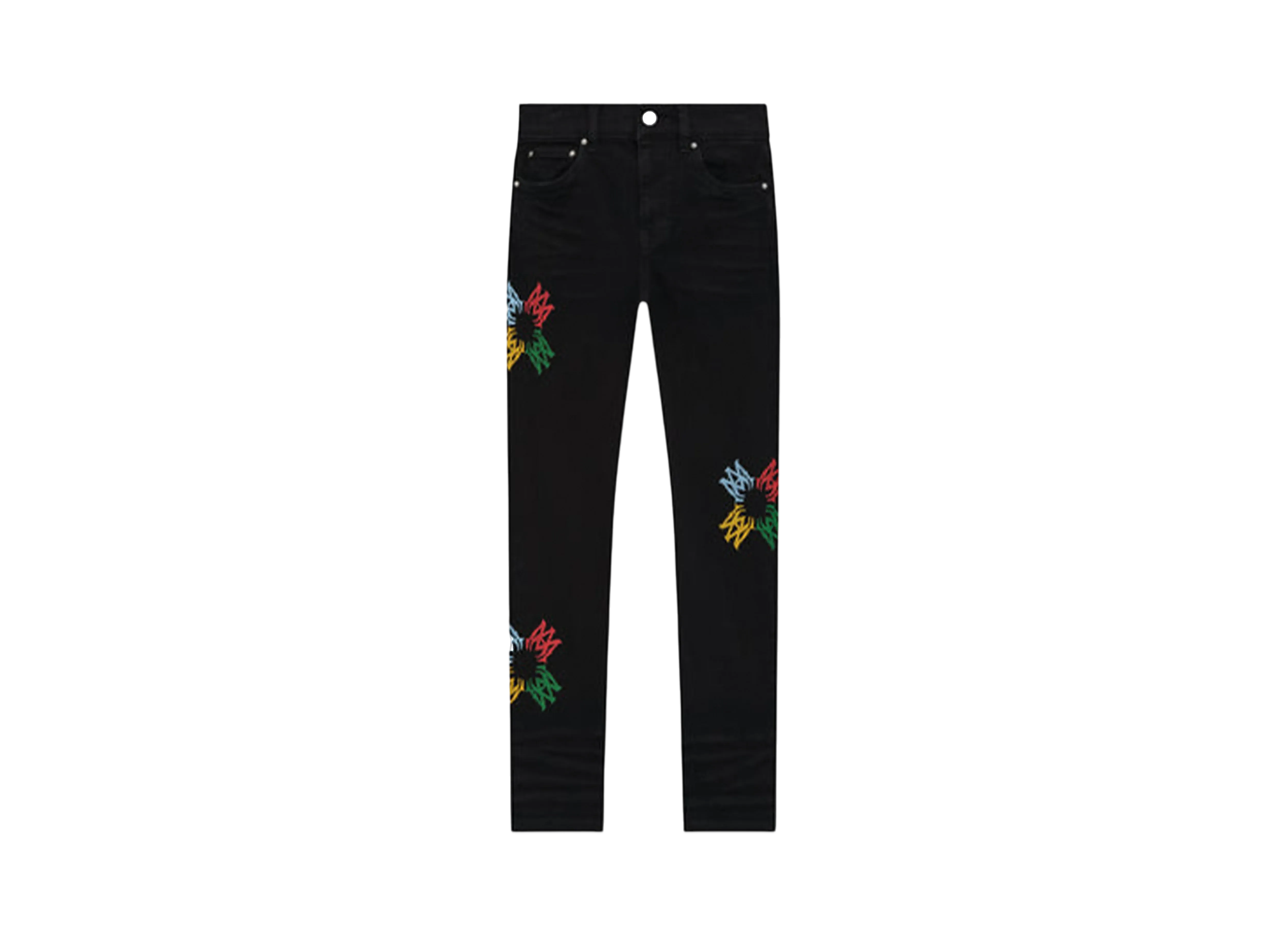 AMIRI Kids' Ma Quad Scribble Jean "Od Black"