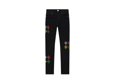 AMIRI Kids' Ma Quad Scribble Jean "Od Black"