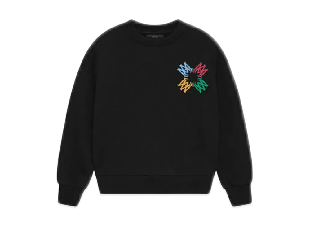 AMIRI Kids' Ma Quad Scribble Crew "Black"