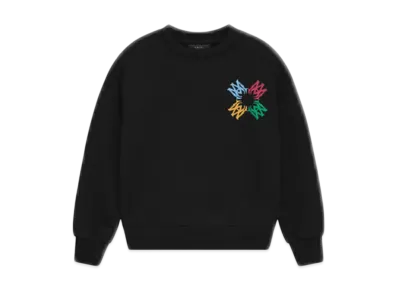 AMIRI Kids' Ma Quad Scribble Crew "Black"