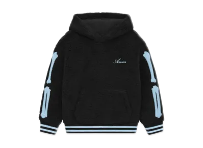 AMIRI Kids' Bones Fleece Hoodie "Black"