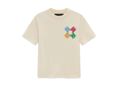 AMIRI Kids' Ma Quad Scribble Tee "Alabaster"