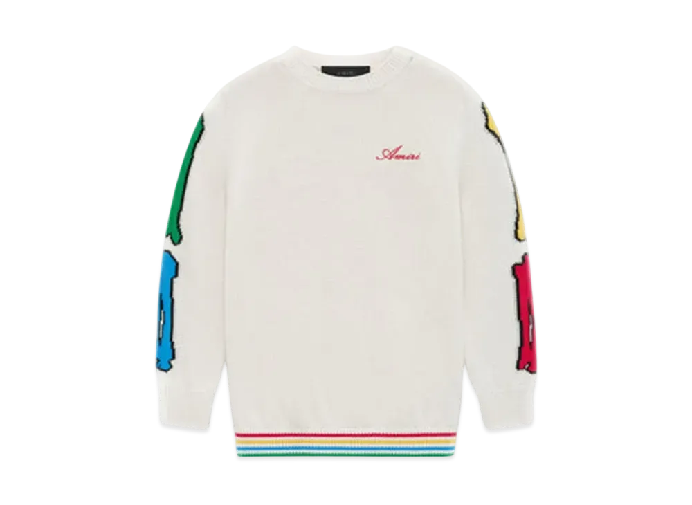 AMIRI Kids' Bones Dress "Alabaster"