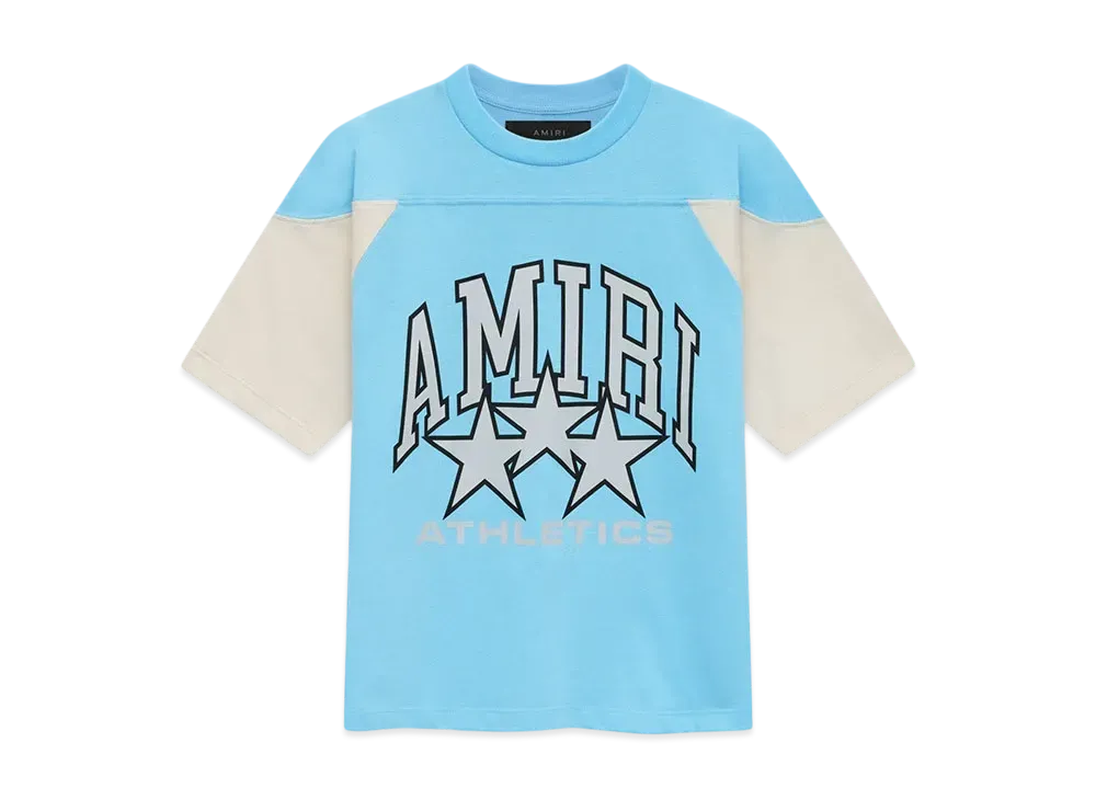 AMIRI Kids' Amiri Star Tee "Pacific Blue"