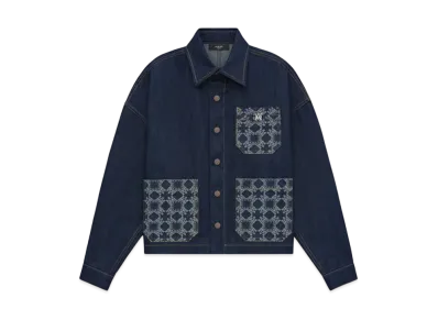 AMIRI Women's Ma Quad Workwear Jacket "Raw Indigo"