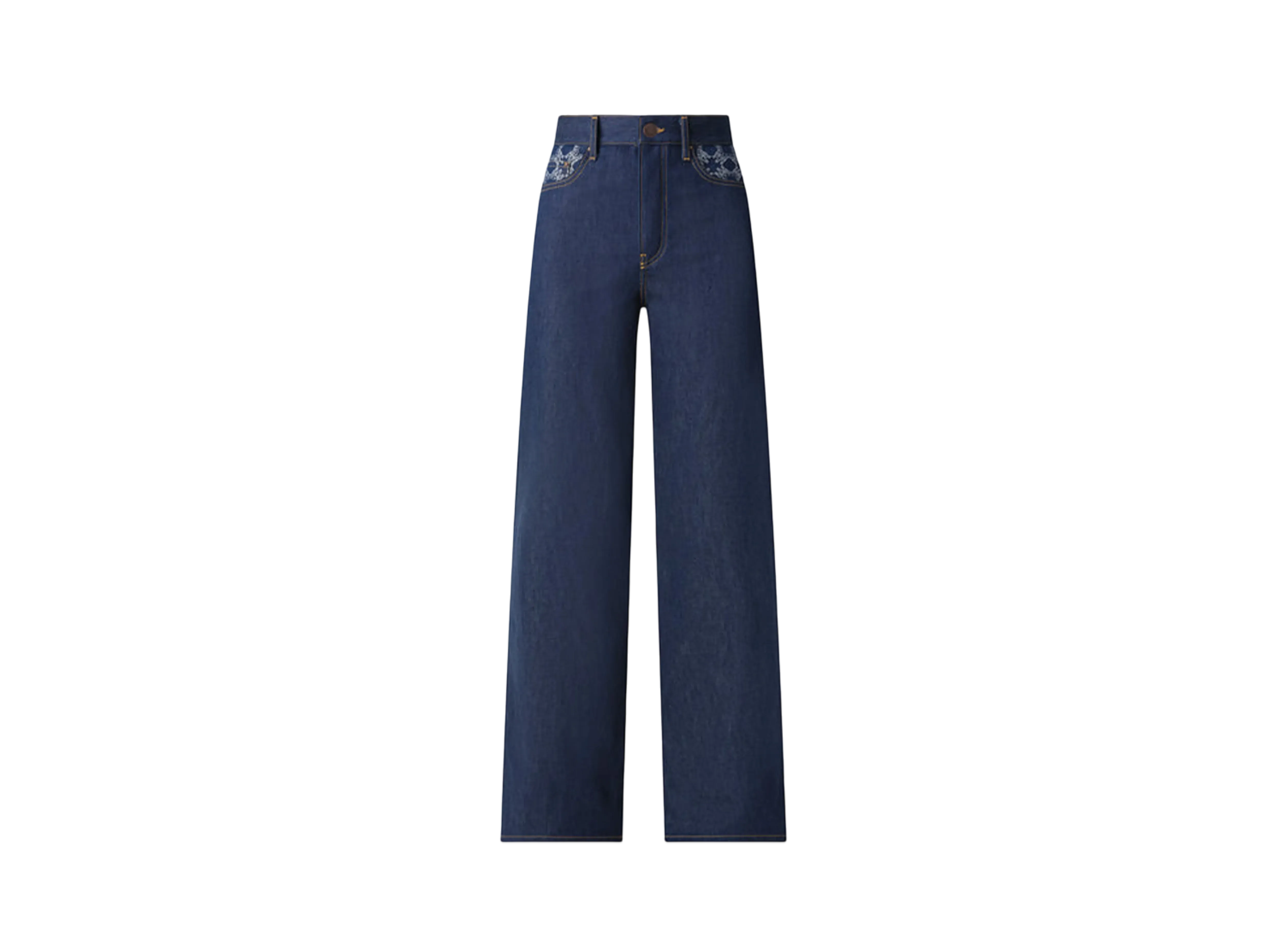 AMIRI Women's Ma Quad High Rise Wide "Raw Indigo"