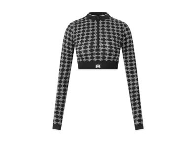 AMIRI Women's Ma Quad Seamless Half Zip "Black"