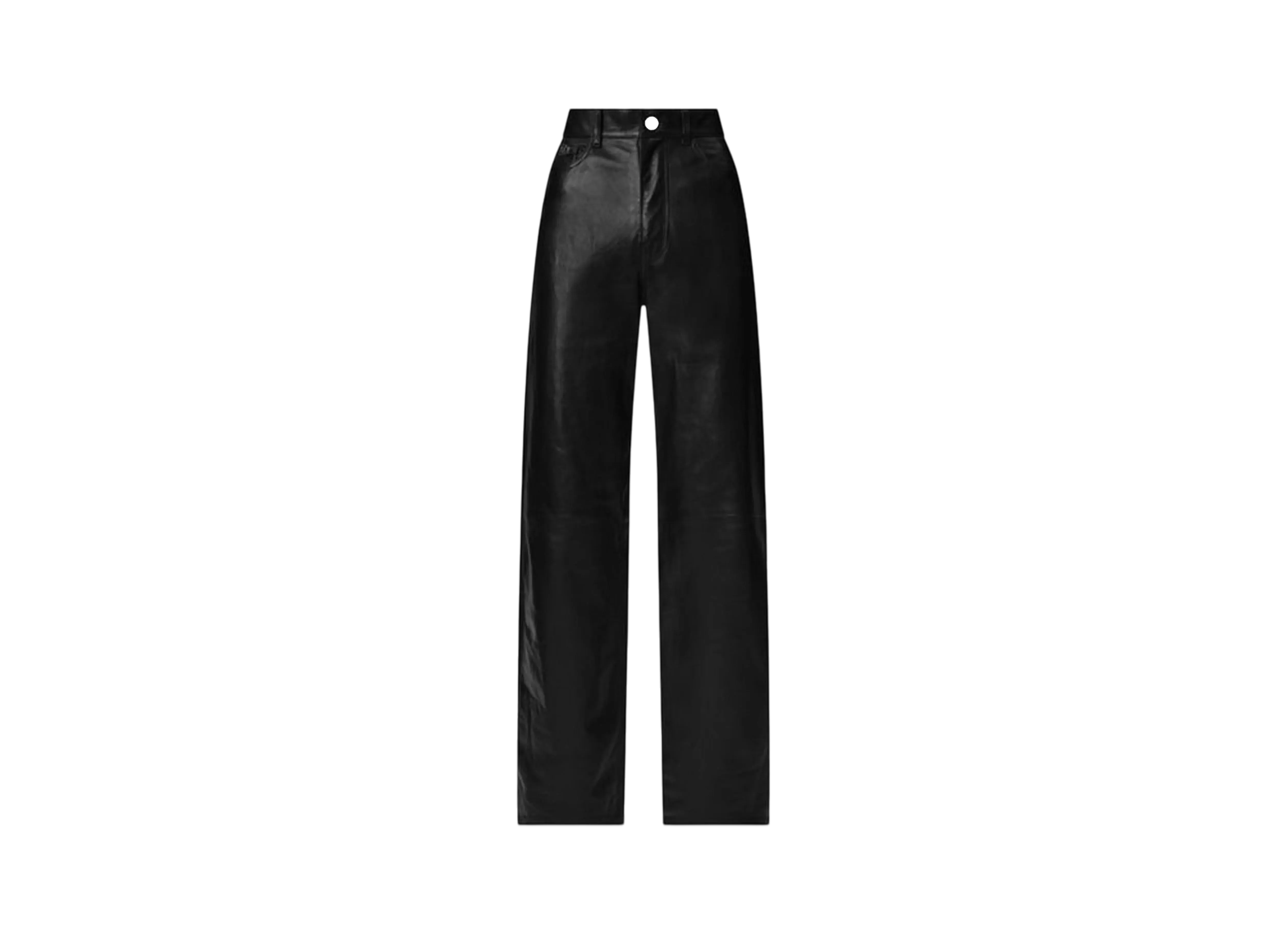 AMIRI Women's Leather Wide Straight "Black"