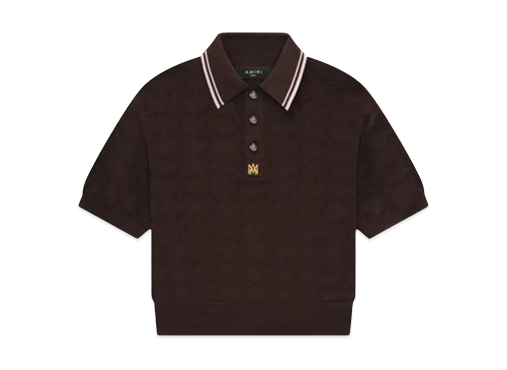 AMIRI Women's Ma Quad Polo "Brown"