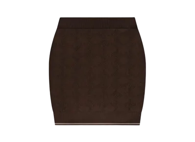 AMIRI Women's Ma Quad Mini Skirt "Brown"