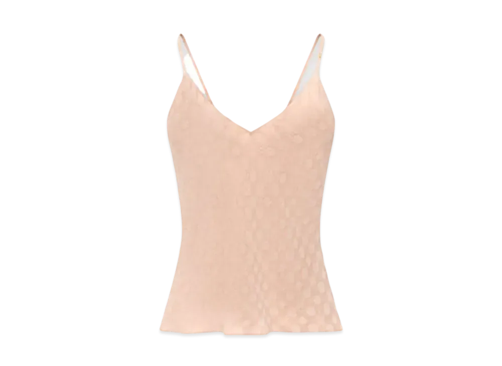 AMIRI Women's Ma Quad V Neck Cami "Blush"