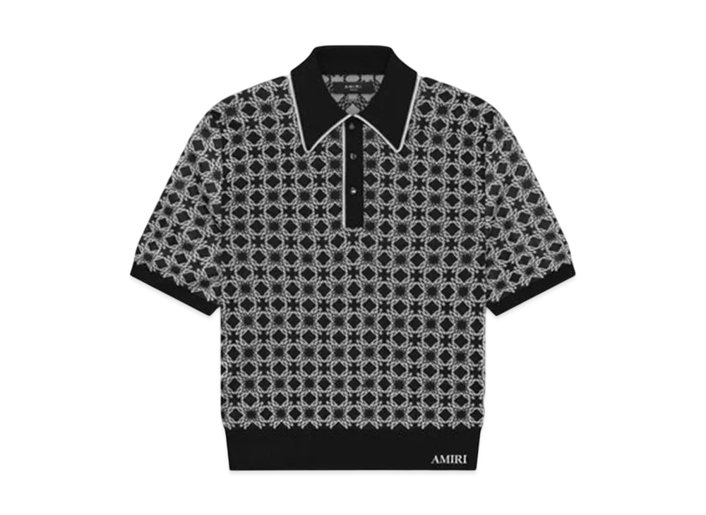 AMIRI Ma Quad Polo "Black"