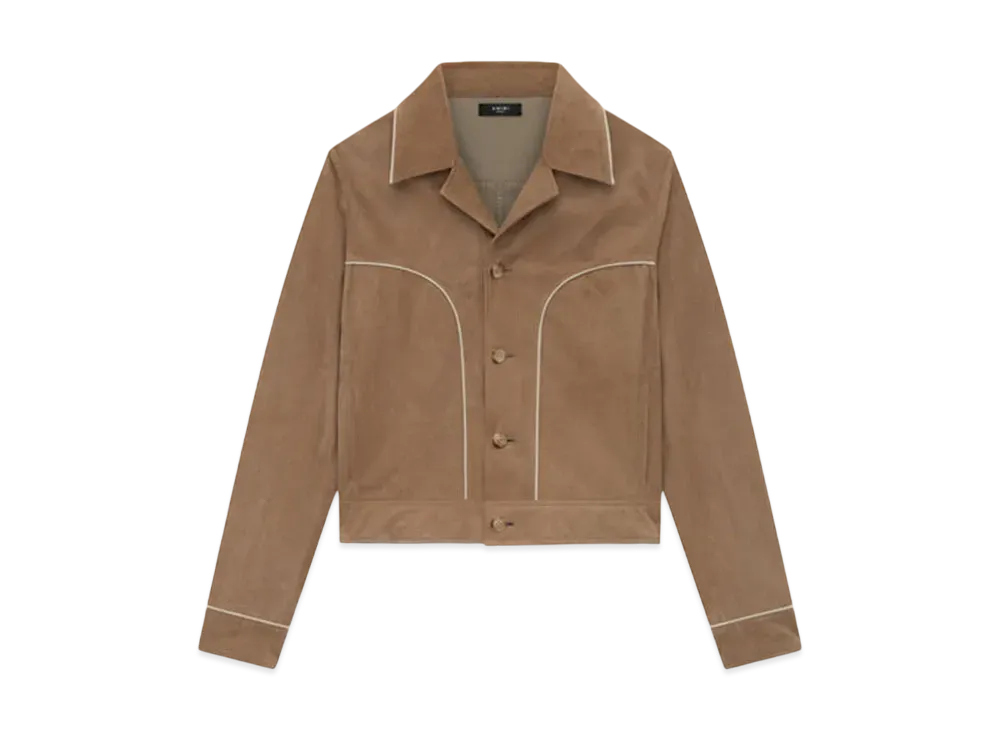 AMIRI Suede Johnny Jacket "Camel"