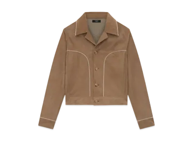 AMIRI Suede Johnny Jacket "Camel"