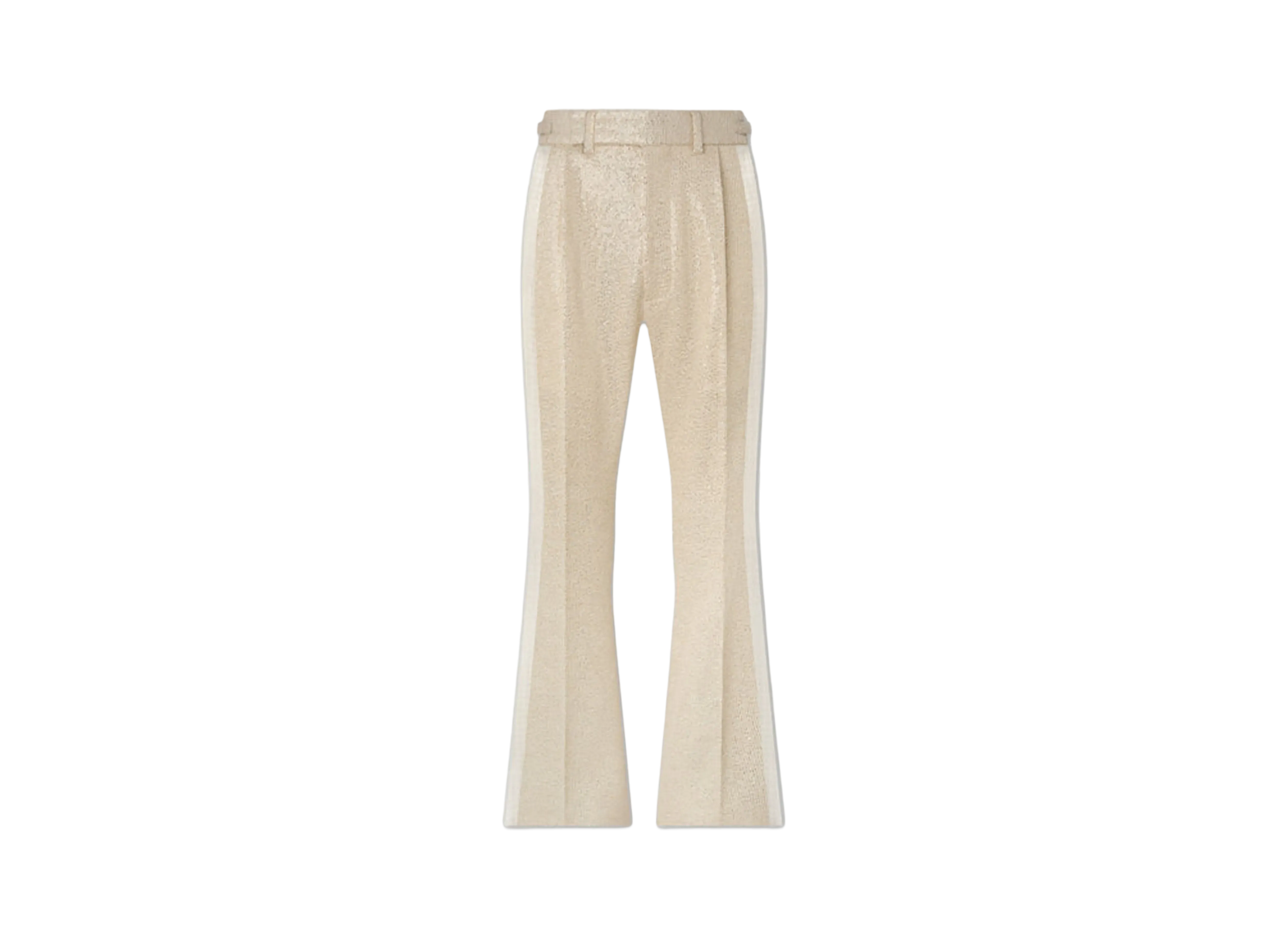 AMIRI Sequin Boucle Double Pleated Pant "Champagne"