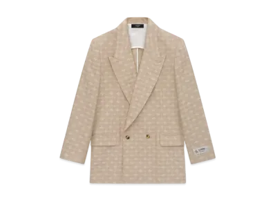 AMIRI Ma Quad Jacquard Double-Breasted Blazer "Camel"