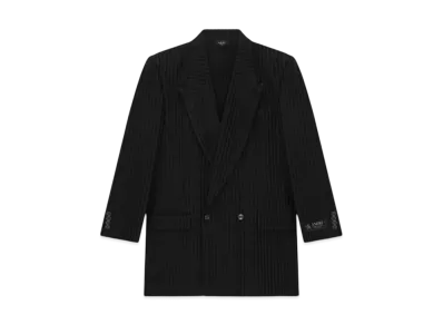 AMIRI Striped Double-Breasted Blazer "Black"