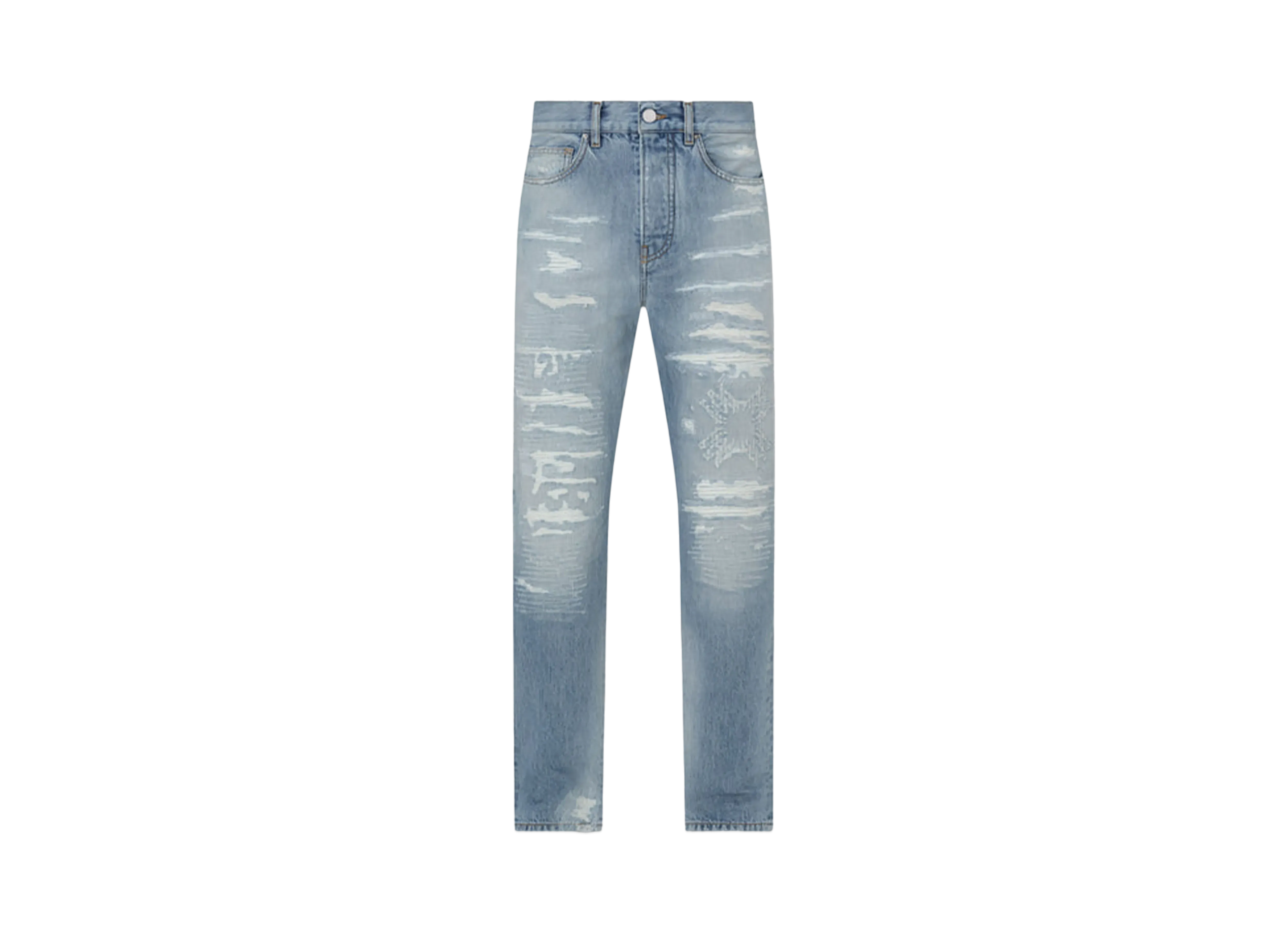 AMIRI Ma Quad Repaired Straight Jean "Surf Indigo"