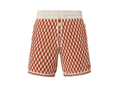 AMIRI Checkered Short "Burnt Orange"