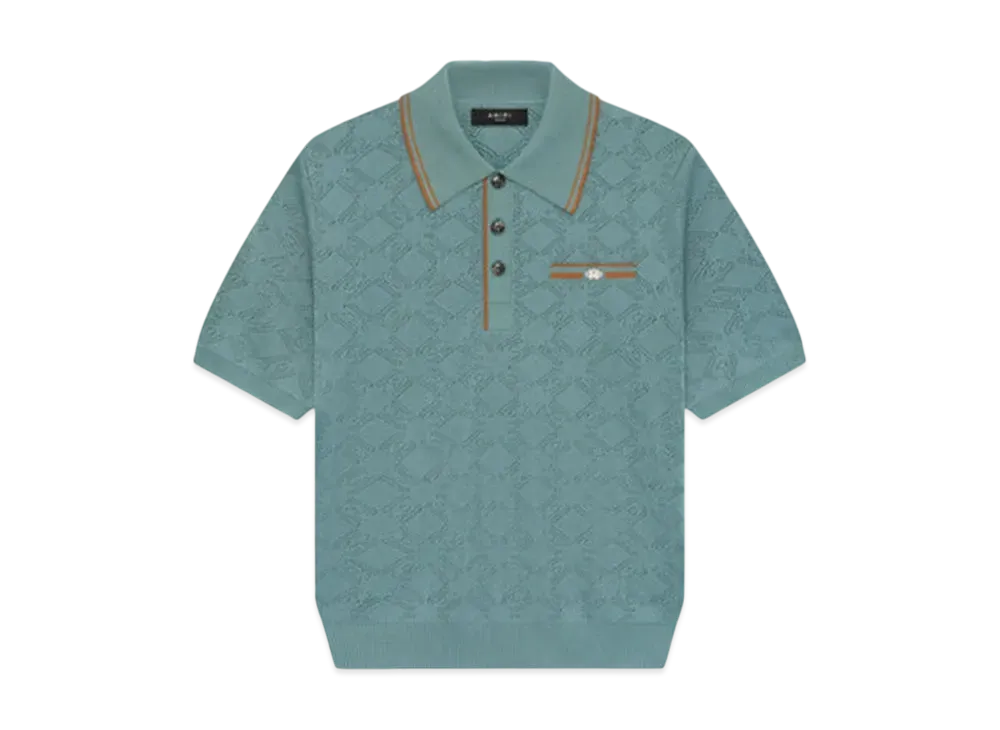 AMIRI Ma Mesh Polo AMIRI "Marine"