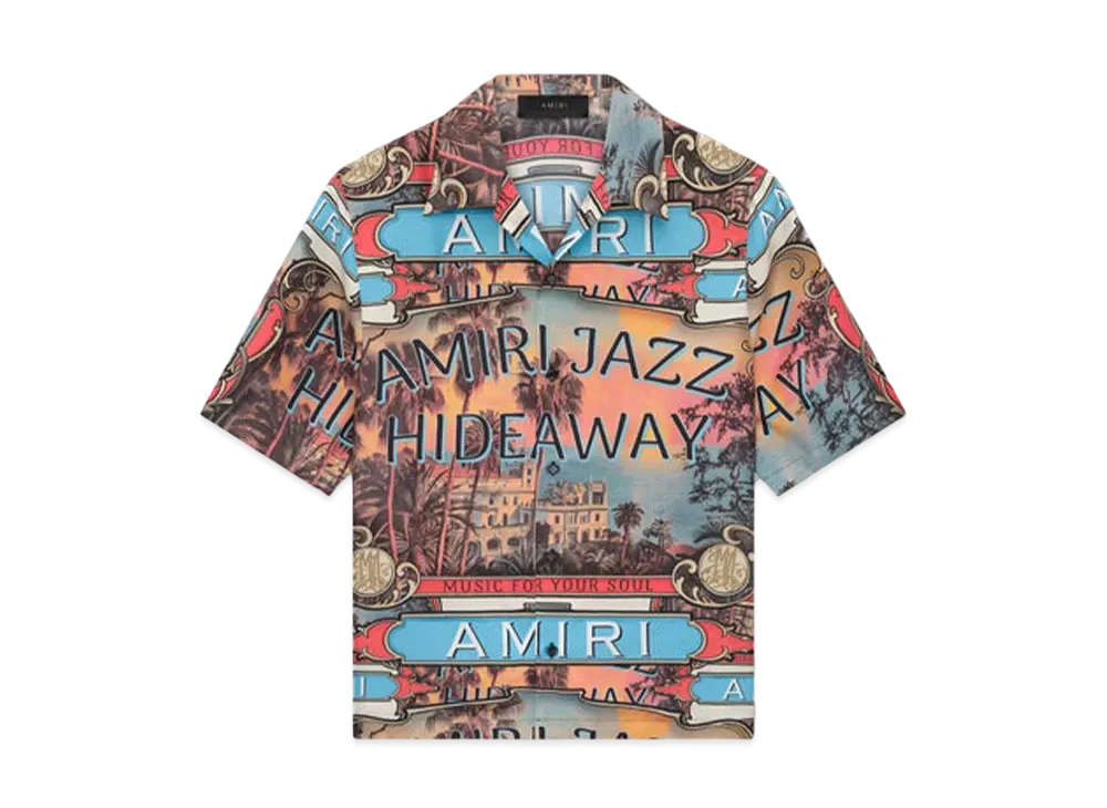 AMIRI Jazz Hideaway Camp Shirt "Mulch"