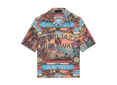AMIRI Jazz Hideaway Camp Shirt "Mulch"