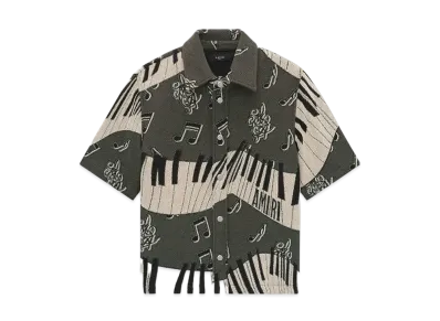 AMIRI Piano Keys Tapestry Shirt "Black"