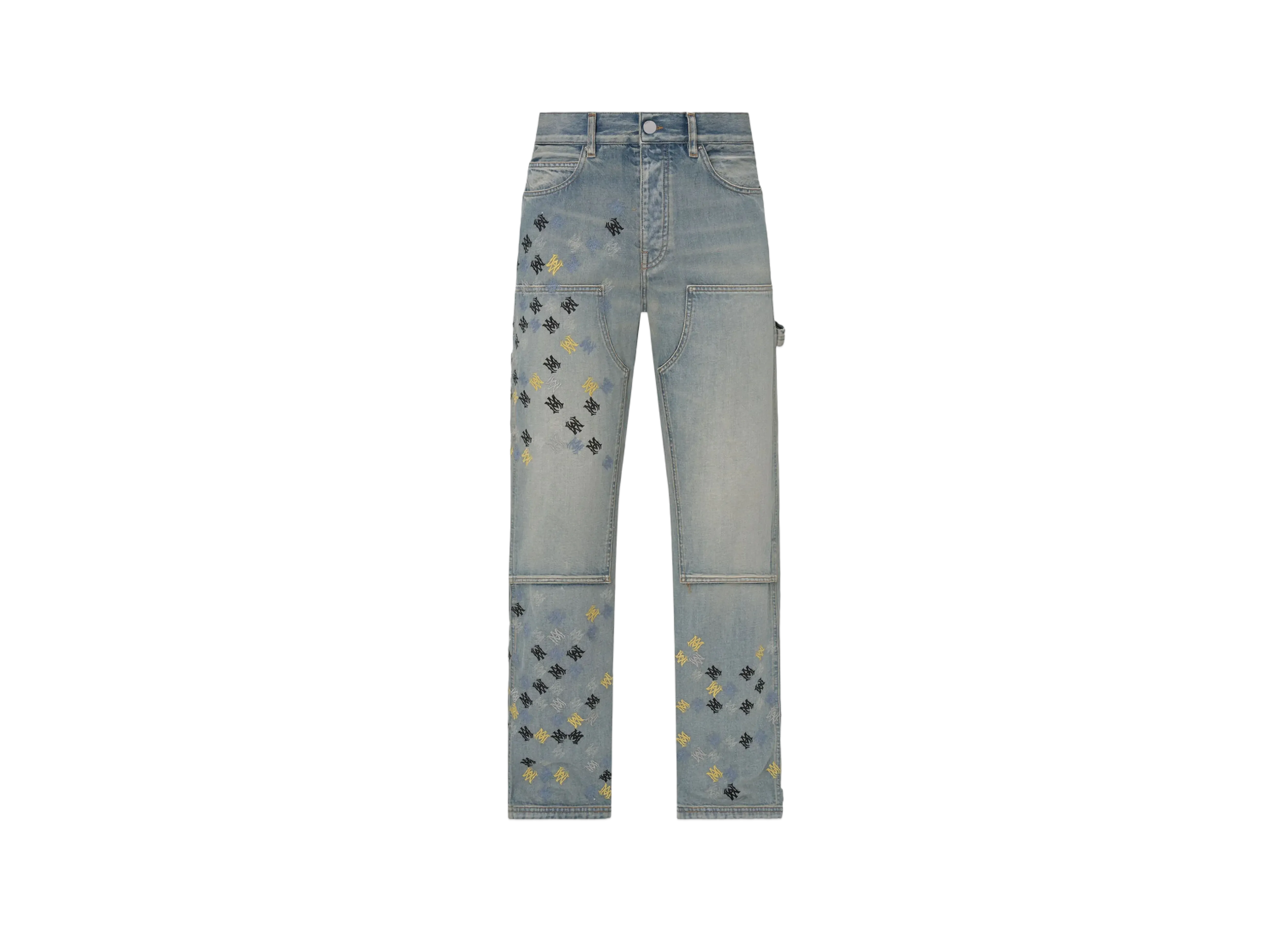 AMIRI Ma Quad Embroidered Carpenter "Antique Indigo"