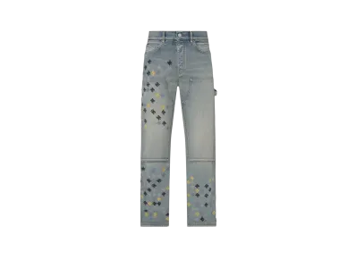 AMIRI Ma Quad Embroidered Carpenter "Antique Indigo"