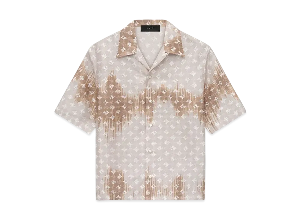 AMIRI Ma Quad Bleached Camp Shirt "Camel"