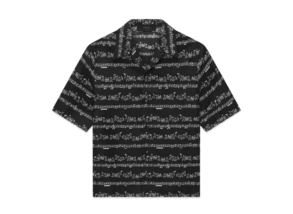 AMIRI Jazz Band Bowling Shirt "Black"