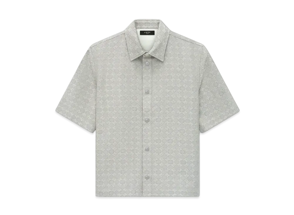AMIRI Ma Quad Jacquard Shirt "Dusty Blue"