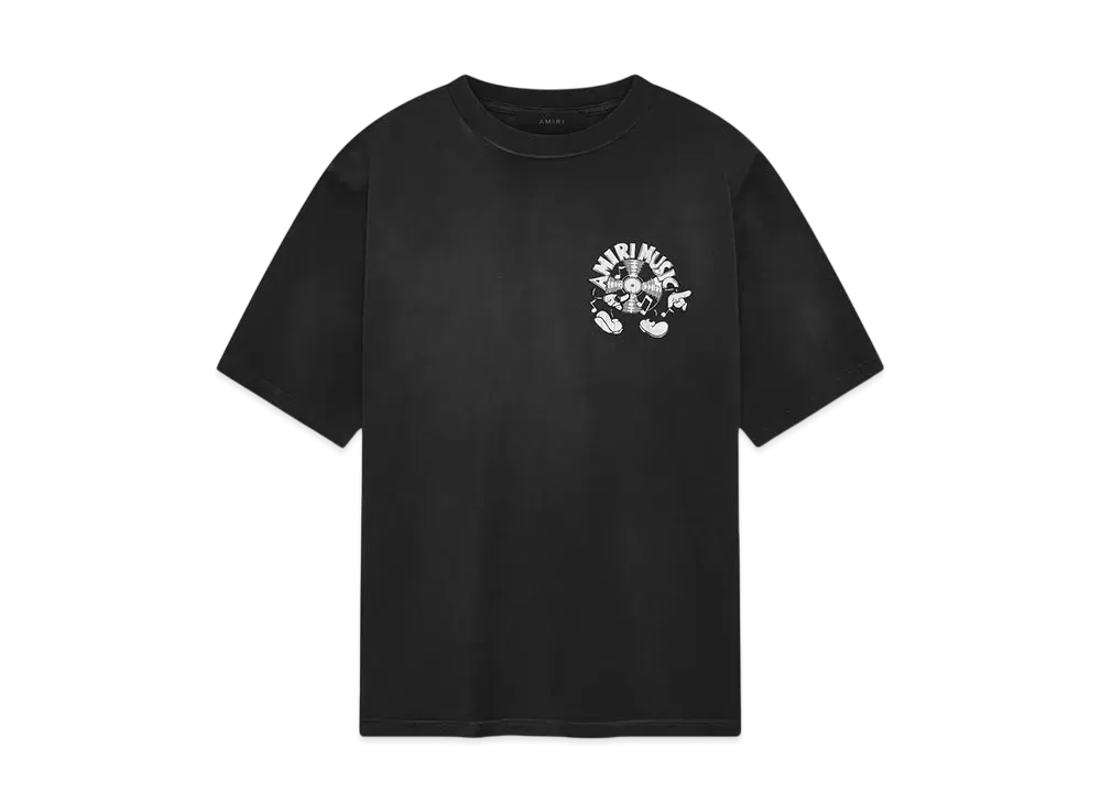 AMIRI Music Record Tee "Black"