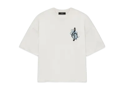 AMIRI Ma Music Note Oversized Tee "Alabaster"