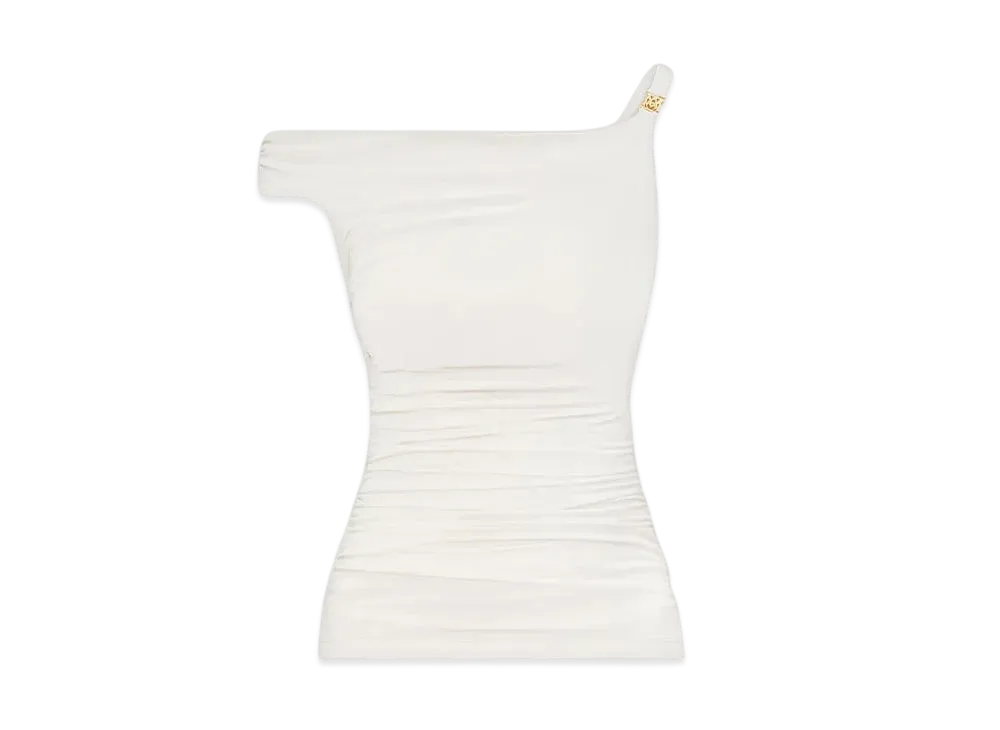 AMIRI Women's Off The Shoulder Top "Alabaster"