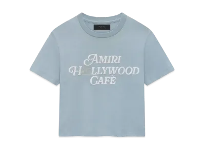 AMIRI Women's Amiri Hollywood Cafe Baby Tee "Mist"