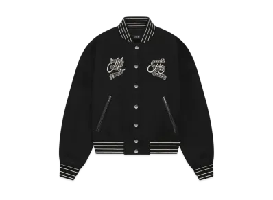 AMIRI Women's Hollywood Club Varsity Jacket "Black"