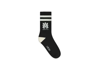 AMIRI Kids' Ma Stripe Socks "Black"