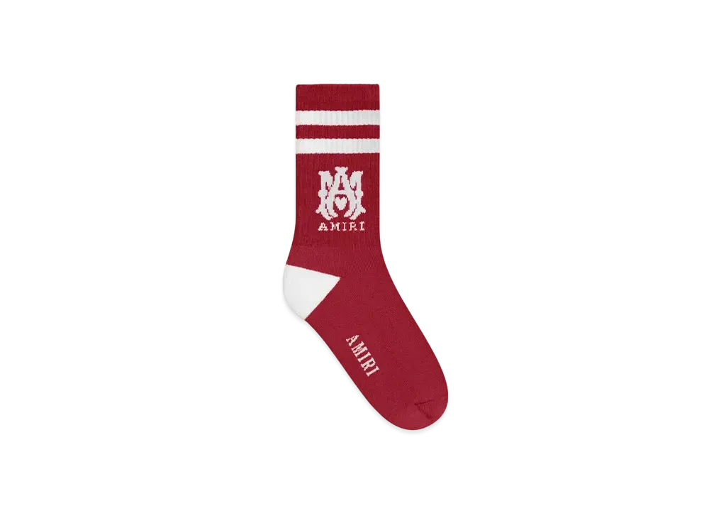 AMIRI Kids' Ma Stripe Socks "Varsity Red"